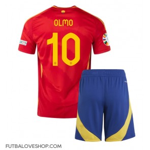 Dres Španielsko Dani Olmo #10 Domáci pre deti ME 2024 Krátky Rukáv (+ trenírky)
